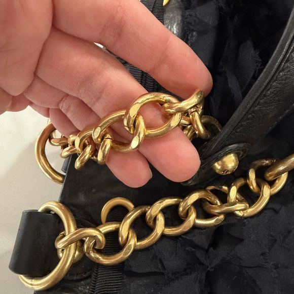 Juicy Couture silk chiffon and leather handbag - Picture 8 of 16